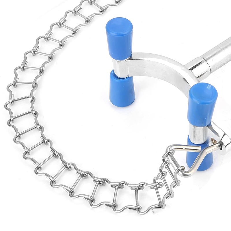 FUZHUI Lab Chain Clamp, Laboratory Beaker Chain Clamp, Clip for Securely Fixing Beakers for 80-150mm Dia Beaker Container or Flask Chemical Equipment, Chain Length: 43cm, to Acid, Alkali, and Oxidation - Image 5